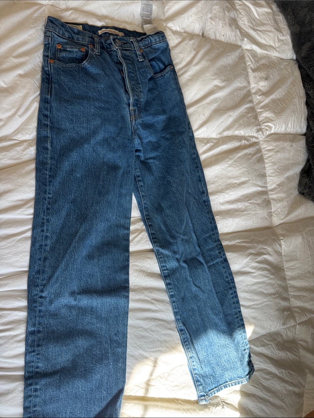 Levi's Women's Straight-Leg Jeans in Deep Blue Denim